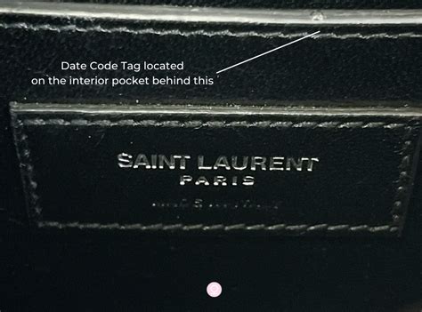 saint laurent date codes.